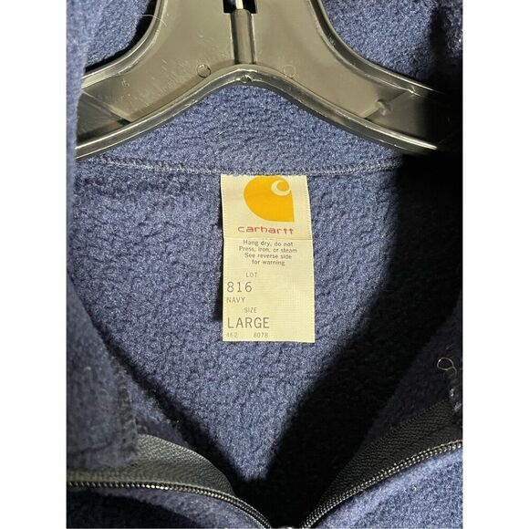 Vintage Carhartt Full Zip Fleece Double Face Made In USA Jacket - Picture 5 of 7